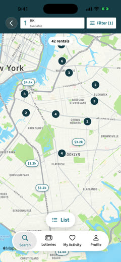 Find A Crib map